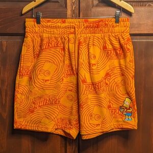 Fashion Nova Bart Simpson Sweatshorts - Mens Size Large